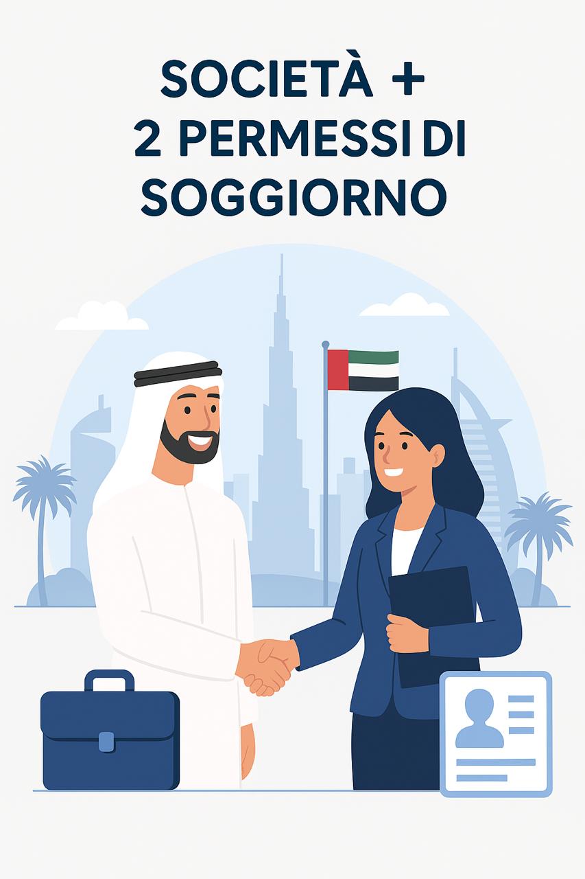 Apertura Società a Dubai con Due Permessi di Soggiorno